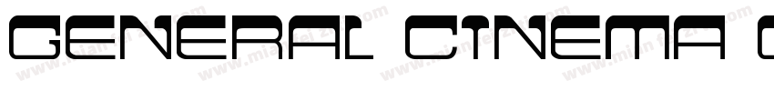 General Cinema GCC Letters Font字体转换
